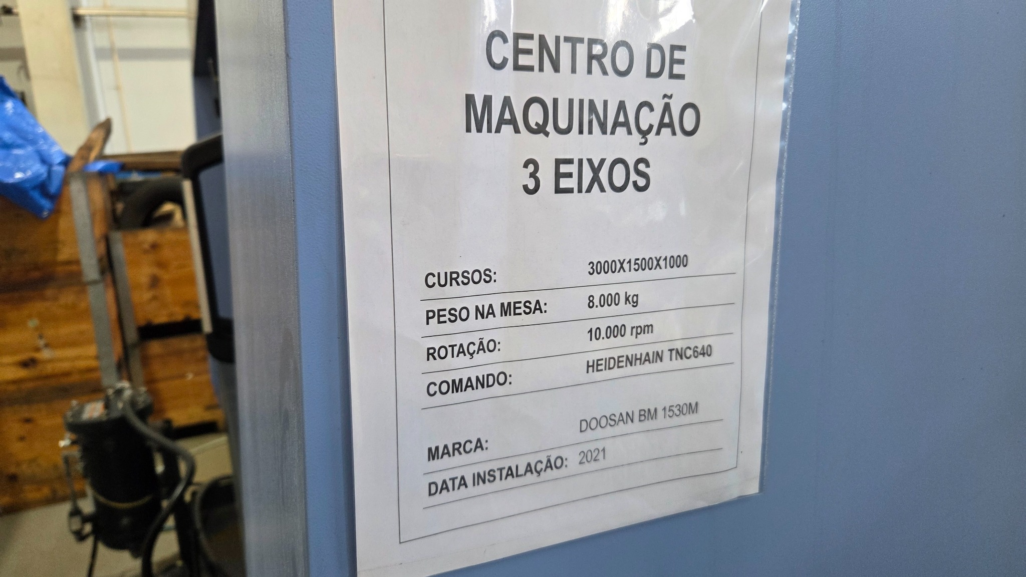 Centro de Maquinaçao Doosan BM 1530M bridge-type machining centre - Image 2