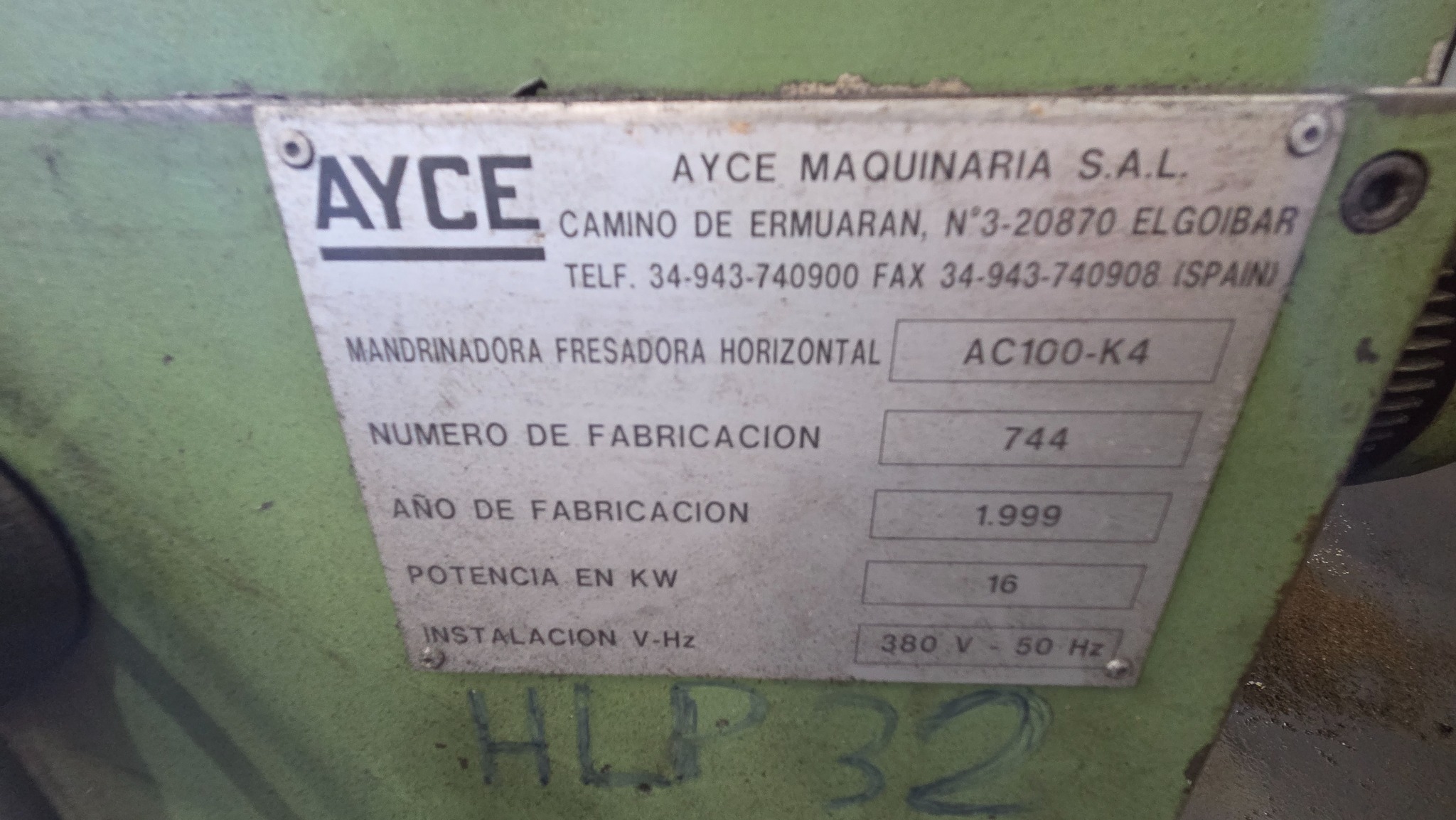 Mandriladora AYCE AC100-K4 CNC horizontal boring mill - Image 2